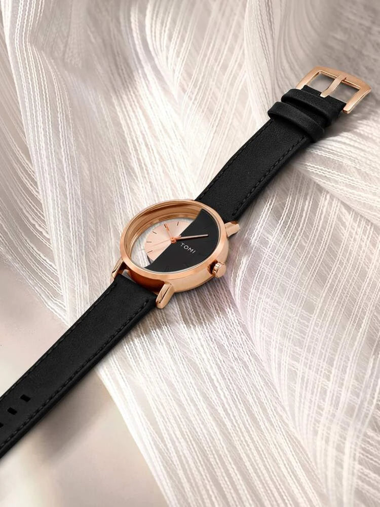 TOMI Watch UniSex Half Transparent