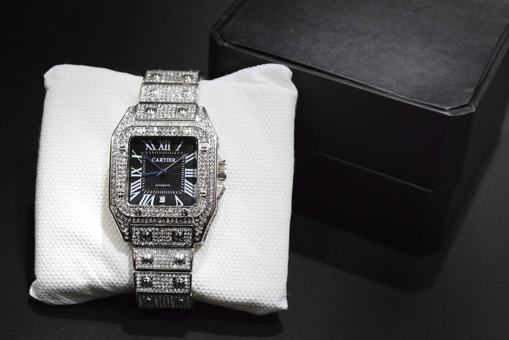Square Dial Iced out watch