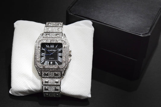 Square Dial Iced out watch