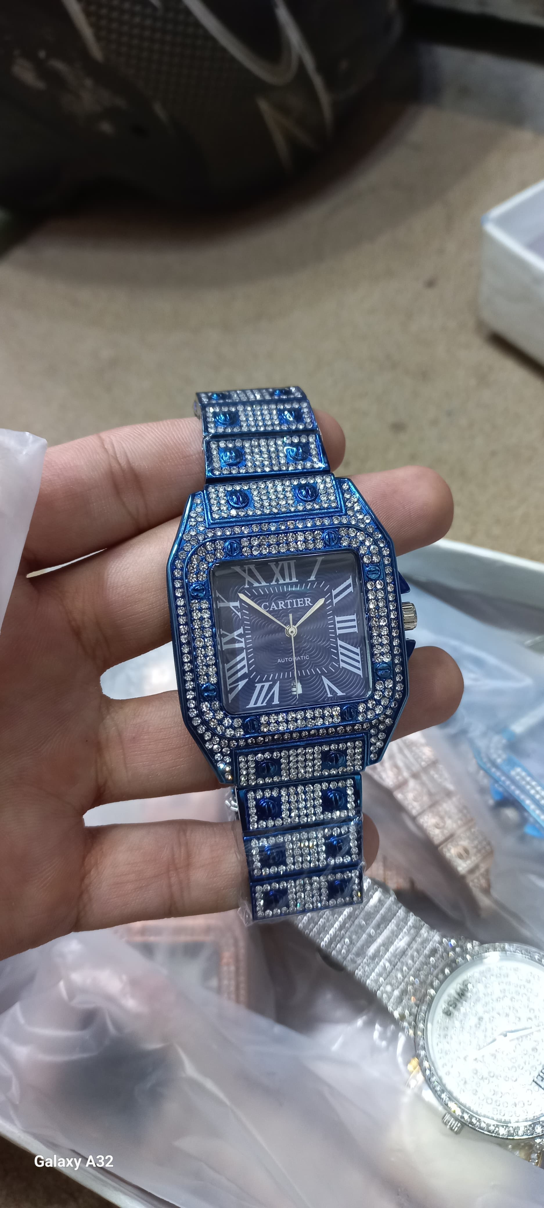 Square Dial Iced out watch