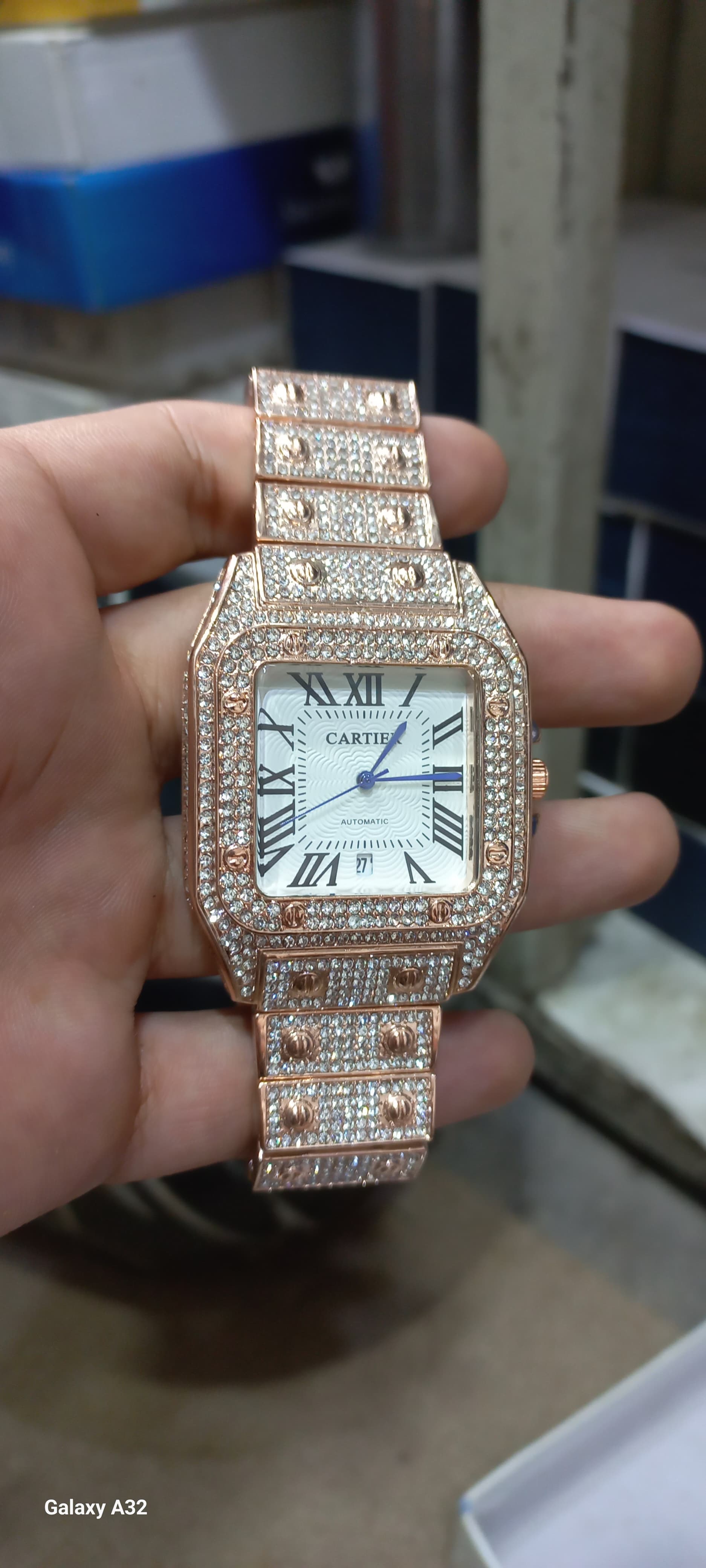 Square Dial Iced out watch