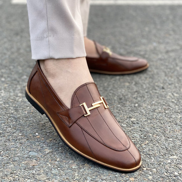 Brown Simple Design Formal shoes