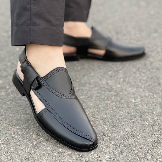 Black Peshawari Sandals